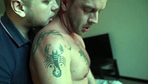 Real Russian gay amateurs get down and dirty in steamy action.