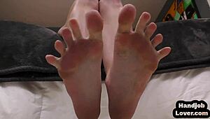 Amateur Teen Jerks Dick Hard in POV Closeup