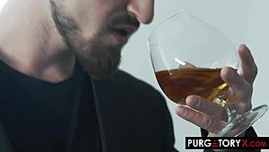 Blonde goes wild in group scene with misha mynx and vanessa sierra, featuring intense sucking and fucking.