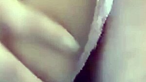 my wife showing off on webcam