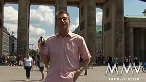 I watch teen cutie flashing her tits, giving handjob and fingering outdoors before blowjob and hardcore fucking