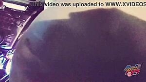 King Kreme boldly fucks and sucks in public truck