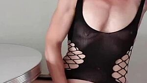 Hot flemish girl intensely masturbates in sexy outfit