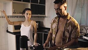 Wife explores tantric SEX with a Latina twist. Her BIG TITS steal the show!