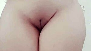 Cute petite Hana Lily feels wild recording her masturbation video