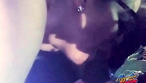 King Kreme boldly fucks and sucks in public truck