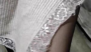 Teen Blonde Teases With Intense Actions