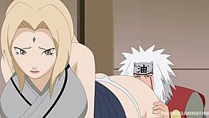 Naruto XXX parody with Tsunade. Hard anime hentai sex full-on!