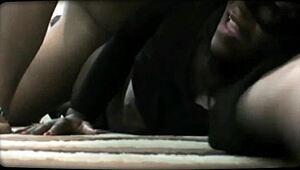 Thick Ebony Feels Intense Pleasure During Face Fucking and Doggy Cumshot