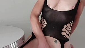 Hot flemish girl intensely masturbates in sexy outfit