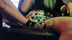 stepsister lights up a cigarette in a casual old-school vibe