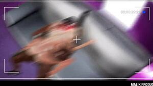 Malik fucks his blonde stripper hard, ripping her clothes.