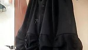 Pretty girl performs live webcam show with engaging interactions.