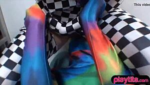 College Teens In Costumes Party In Dorm, End With Groupsex