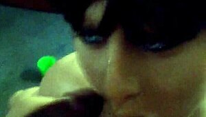 and here’s blowjob betty rocking a cumshot facial in action