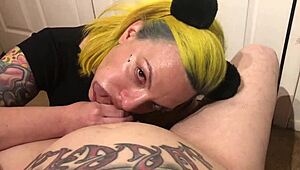 Amateur Blonde Squirts in Solo POV Play
