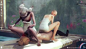 Playing With Three Girls At Once In 3D Hentai 😏