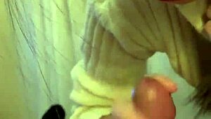 Girlfriend enjoys intimate moments with partner