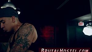 Teen bdsm squirt in extreme device bondage face fuck.