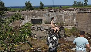 nude military base shoot on totleben island