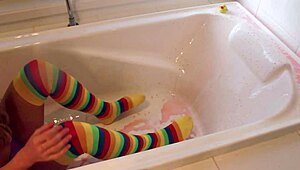 scarlet chase, umm, colorful rainbow squirtin' asshole mess