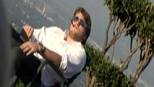 Blonde Enjoys Poolside Relaxation With Partner