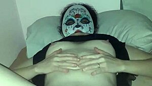 I love showing my pussy for my husband to jerk off hard