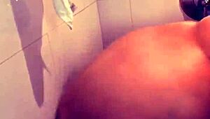 randalin plays with 12inch dildo