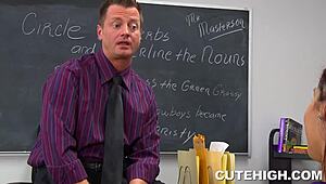 Petite Latina Teen Seduces Her Teacher in Class