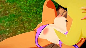 coco bandicoot moans loudly while masturbating outdoors