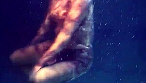 Hanging out by the pool with this sexy Russian teen, Bulava Lozhkova, showing off her big boobs and ass underwater.