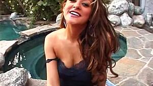 lucky brunette squirts multiple times during intense couch fuck!