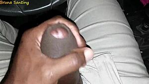 Latina Shemale Seduces with Blowjob After Street Pickup