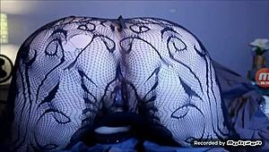 Stiletto heels tease tight ass before anal pounding