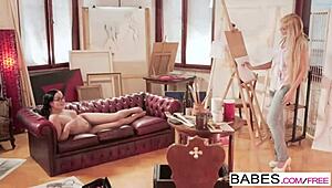 Stiefmor Diore Summer lär Nick Gill anala lekar med ebony tjej