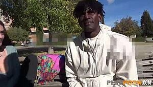 Malafalda relishes black cock in wild interracial challenge