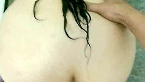 She Makes Him Cum Fast In The Bathroom