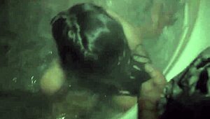 Slut Sucks College Cock in Wild Hot Tub Orgy