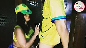 Leo Skol Visits Whorehouse for Brazil Game, Ends with Hot Brunette Fuck.