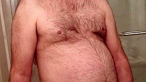 Nude Martin Lavallee Engages in Private Self-Pleasure Session