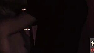 Poor goldie gets ass toy domination outdoors 😈