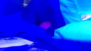 hey, watch this amateur black couple sucking cock in the blacklight room! it's so hot 🔥