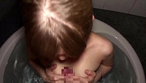  Aki's Sensitive Body Cums Fast in Homemade Video. Watch Her Tight Grip and Deepthroat Skills!