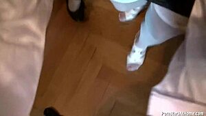 Laetitia Experiences Intense Emotions In Group Blowjob