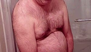 Nude Martin Lavallee Engages in Private Self-Pleasure Session