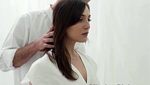 Sheepish Teen Lured into a Wild Pussy Fucking Fest by Mormon