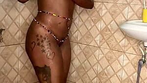 Anita's Wet Pussy Gets Fingered in the Bathroom!