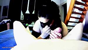 Very messy gagging deepthroat with throatpie domination