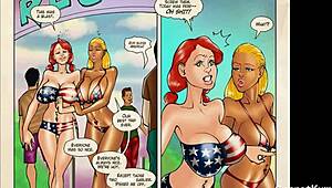 white girls discover huge surprises on beach trip