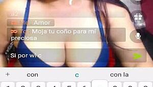 she takes it deep in her throat on webcam.